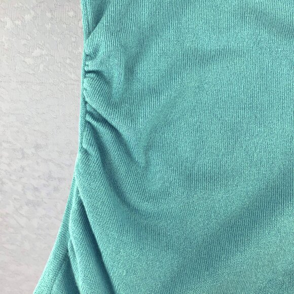 Notations Woman’s Turquoise V-Neck Sweater 3/4 Sleeve Rayon Blend Size S - Picture 9 of 14
